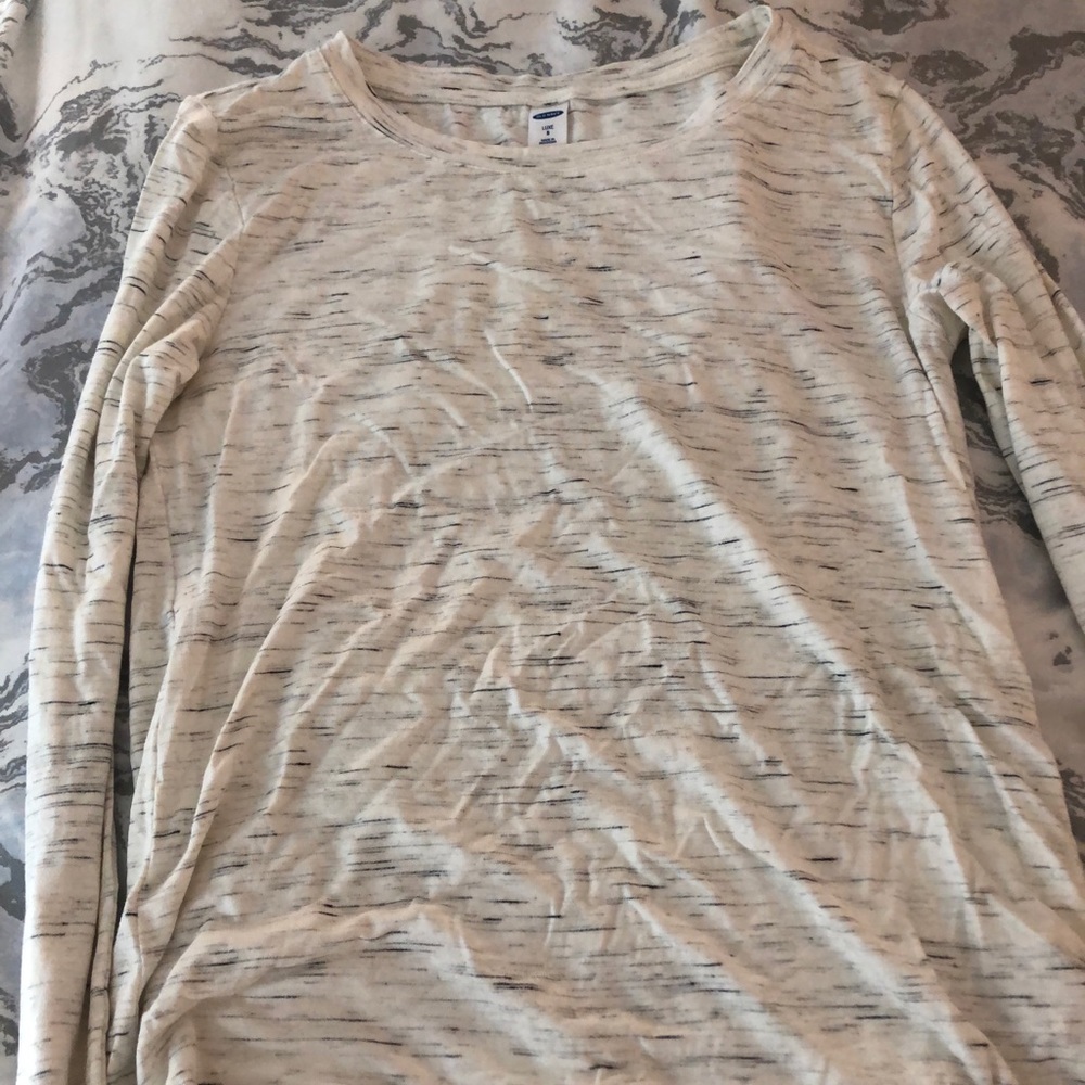Long sleeve marble t-shirt
